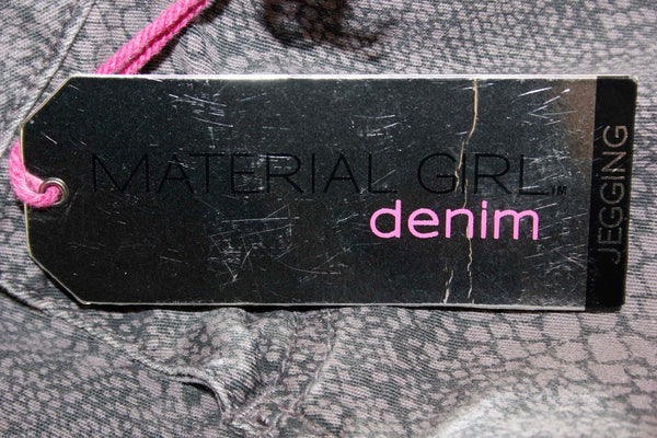 Material Girl Sz 11 NWT Taupe Black Reptile Print Cotton Spandex Jegging Pant