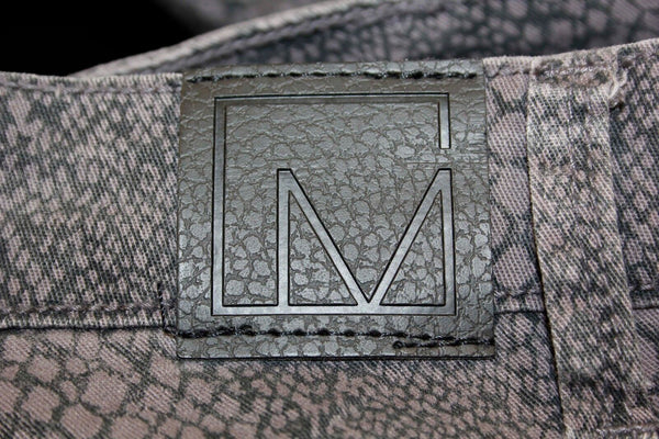 Material Girl Sz 11 NWT Taupe Black Reptile Print Cotton Spandex Jegging Pant