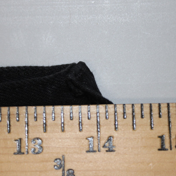 Everlane Sz 24 x 26 Black Straight Cotton Elastane Blend 10" Rise 5 Pocket Jeans