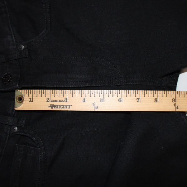 Everlane Sz 24 x 26 Black Straight Cotton Elastane Blend 10" Rise 5 Pocket Jeans
