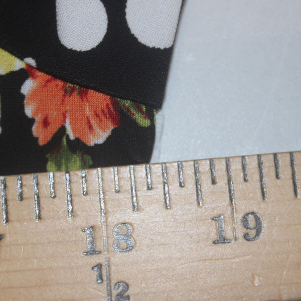 Renne Dress Attitudes NEW Sz SP Black White Multi Colored Floral Poly Spandex