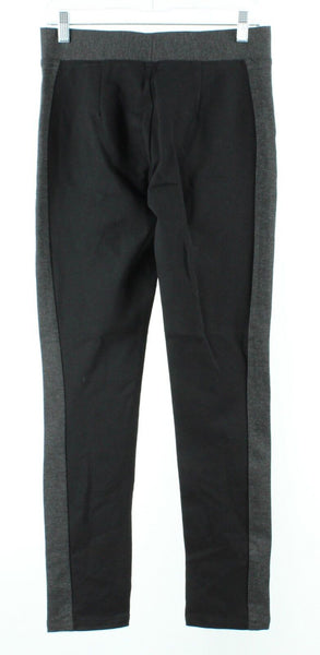NYDJ NEW Sz 4 Charcoal Black Side Stripe Legging Rayon Nylon Spandex Pant