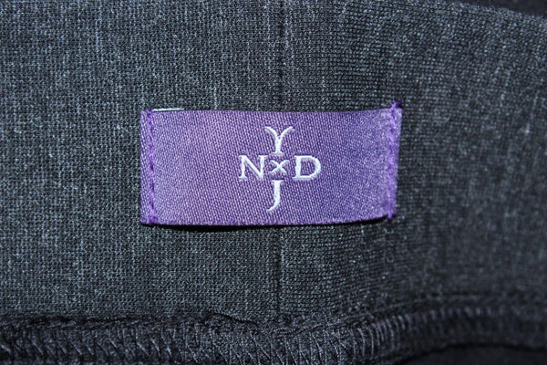 NYDJ NEW Sz 4 Charcoal Black Side Stripe Legging Rayon Nylon Spandex Pant
