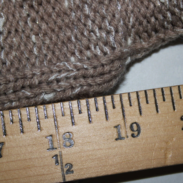INC NEW $90 Watercolor Sz XL Neutral Tan White Acrylic Polyester Knit Sweater