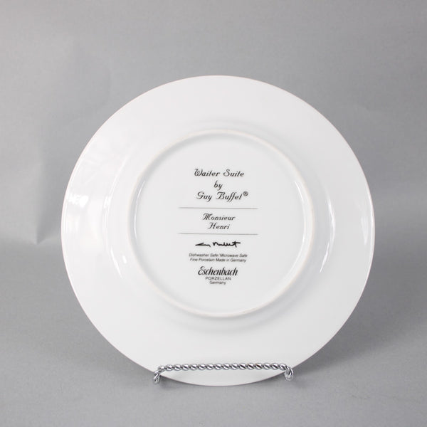 Guy Buffet Plate Waiter Suite Monsieur Henri Brown Multi Color Eschenbach 8"