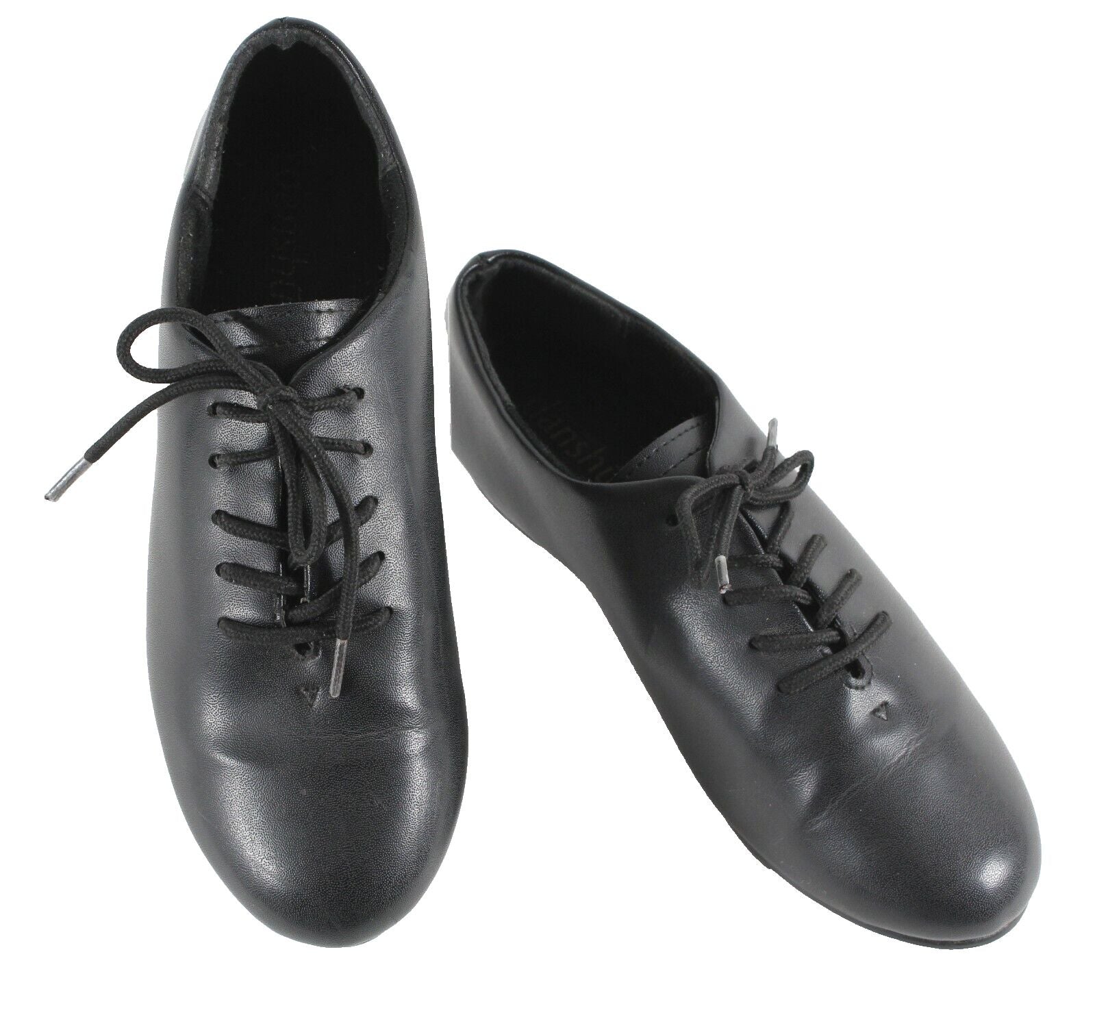 Danshuz Sz 5.5 Black Man Made Oxford Tap Shoes 661O