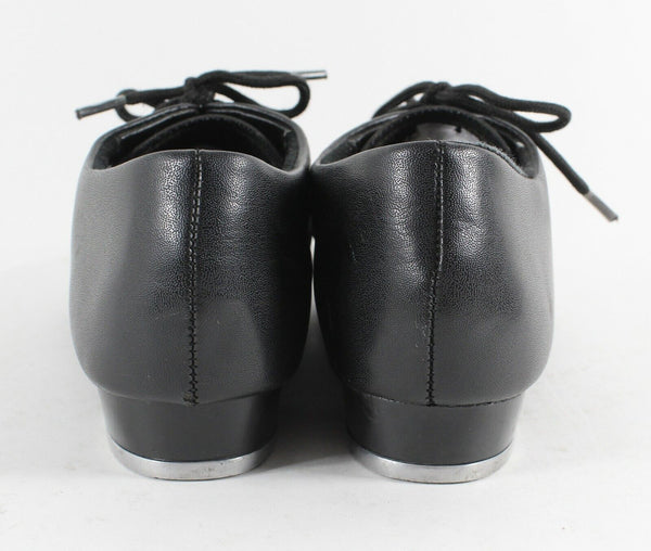 Danshuz Sz 5.5 Black Man Made Oxford Tap Shoes 661O