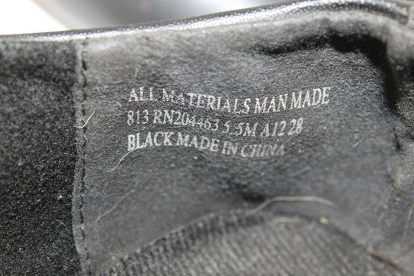 Danshuz Sz 5.5 Black Man Made Oxford Tap Shoes 661O