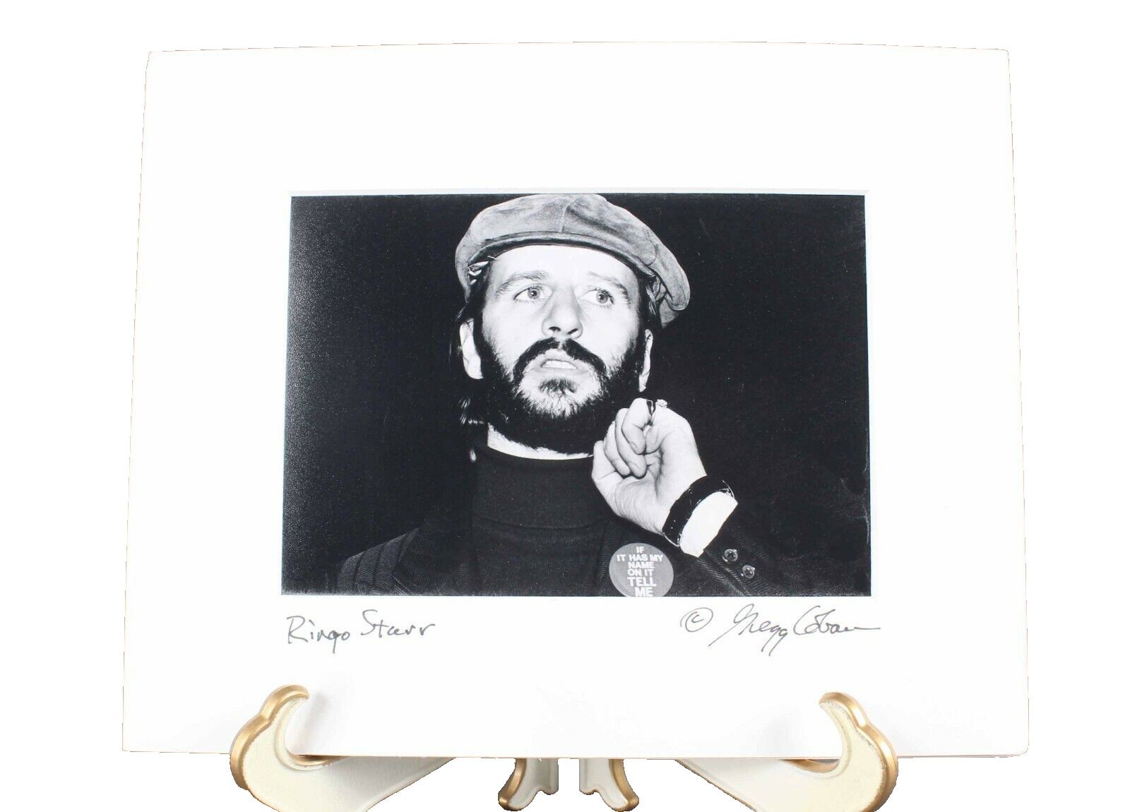Ringo Starr 7" X 5" With Gregg Cobar Signature