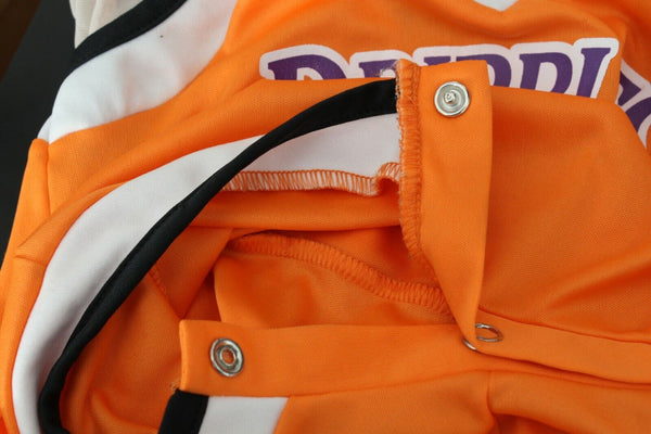 In Character Costumes Sz L Orange Black White Poly Spandex Basketball Romper