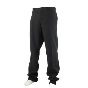 Bonelli Sz 38 x 36 Black Flat Front Slash Pockets 100% Poly Modern Dress Pants