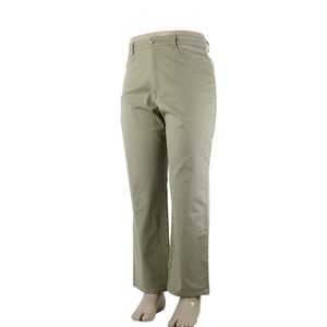 St John Sport Sz 14 x 29 Moss Green Straight 5 Pocket Design Cotton Poly Pants
