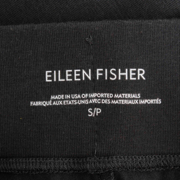 Eileen Fisher Sz S x 25.5 Charcoal Gray Pull On Wide Leg Cotton Blend Pant
