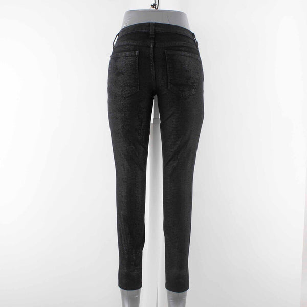 Current Elliott Sz 27 x 27 Black Trucker Cheville Cotton Blend Ankle Skinny Jean