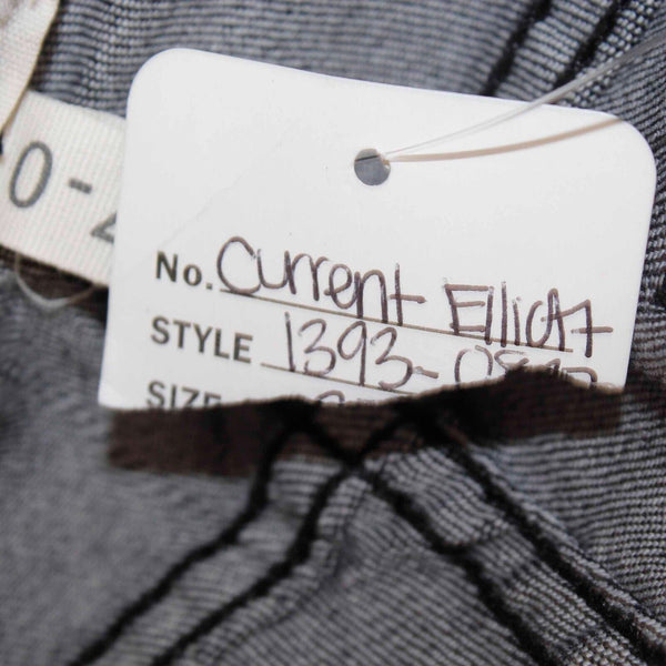 Current Elliott Sz 27 x 27 Black Trucker Cheville Cotton Blend Ankle Skinny Jean