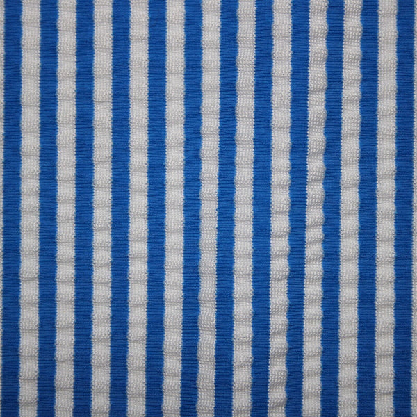 Talbots NEW $119 Sz M Royal Blue White Striped Textured Polyester Nylon Dress