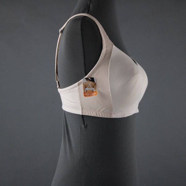 Warners NEW $22 Sz 36D Tan Wire Free Breathable Polyamide Convert Elastane Bra
