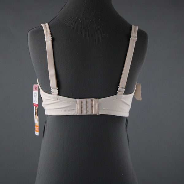 Warners NEW $22 Sz 36D Tan Wire Free Breathable Polyamide Convert Elastane Bra