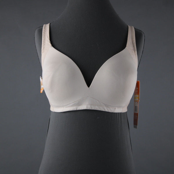 Warners NEW $22 Sz 36D Tan Wire Free Breathable Polyamide Convert Elastane Bra
