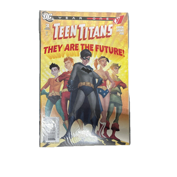 Teen Titans Comic 3 Cover A First Print 2008 Karl Kerschl Serge LaPointe Peru