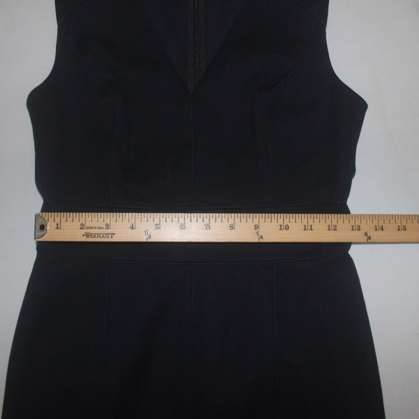 Banana Republic Dress NEW Sloan Sz 4 Petite Preppy Navy Blue Cotton Spandex