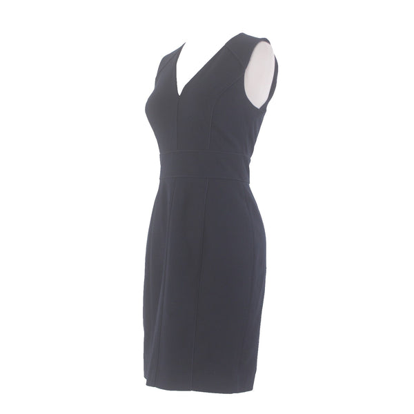 Banana Republic Dress NEW Sloan Sz 4 Petite Preppy Navy Blue Cotton Spandex