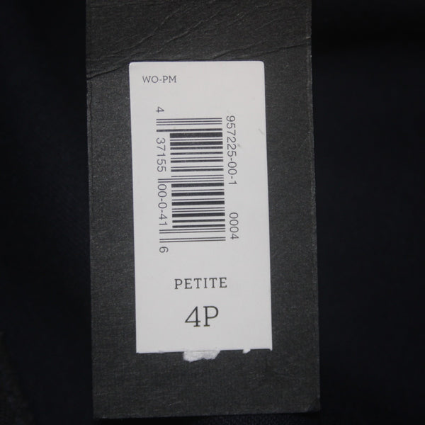 Banana Republic Dress NEW Sloan Sz 4 Petite Preppy Navy Blue Cotton Spandex