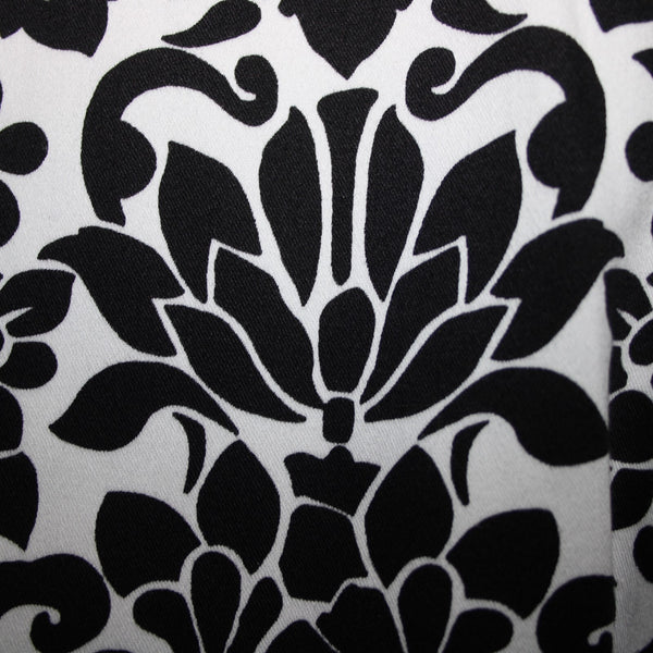 Saks Fifth Ave NEW $190 Sport Sz 16 x 26 Black White Cotton Spandex Pant