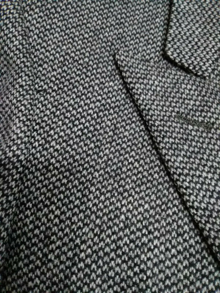 Ermenegildo Zegna Sz 52S? Black Gray Double Breasted 100% Cashmere Blazer Jacket