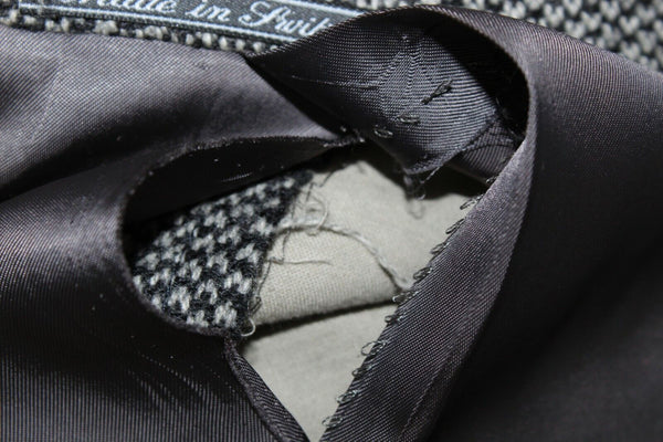 Ermenegildo Zegna Sz 52S? Black Gray Double Breasted 100% Cashmere Blazer Jacket