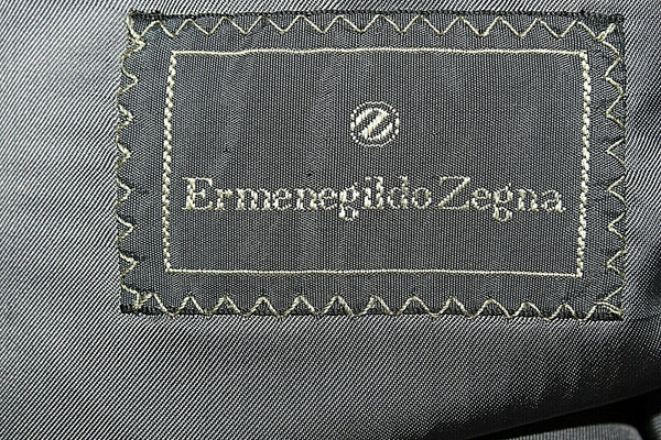 Ermenegildo Zegna Sz 52S? Black Gray Double Breasted 100% Cashmere Blazer Jacket