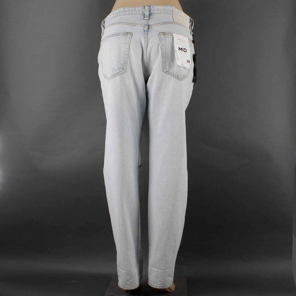 Rag & Bone NEW $255 Sz 28 x 30 Chambray Distressed Rip Knee All Cotton Jean