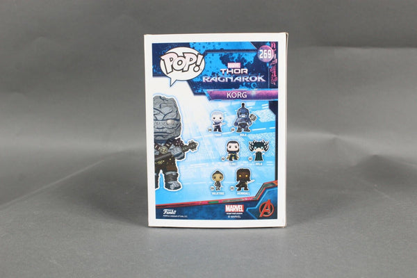 Funko POP Marvel Thor Ragnarok #269 Korg Vinyl Bobble Head Collectible