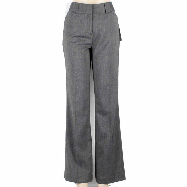 Anne Klein NEW $109 Sz 8 x 33 Black White Antigua Poly Blend Trouser Pant