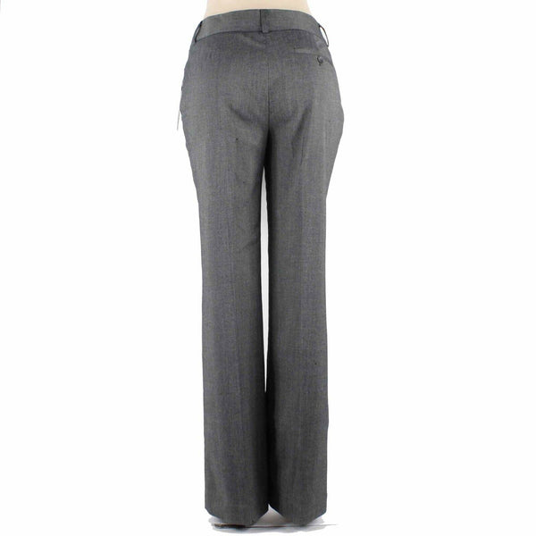 Anne Klein NEW $109 Sz 8 x 33 Black White Antigua Poly Blend Trouser Pant