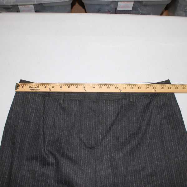 Magaschoni Collection Pant NEW $390 Sz 18 x 34 Charcoal Thistle Melange Pant