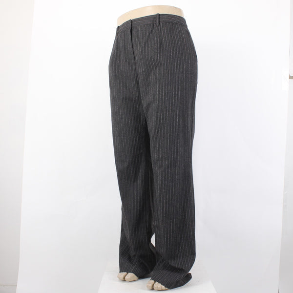 Magaschoni Collection Pant NEW $390 Sz 18 x 34 Charcoal Thistle Melange Pant
