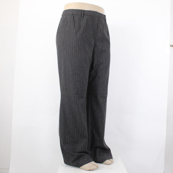 Magaschoni Collection Pant NEW $390 Sz 18 x 34 Charcoal Thistle Melange Pant