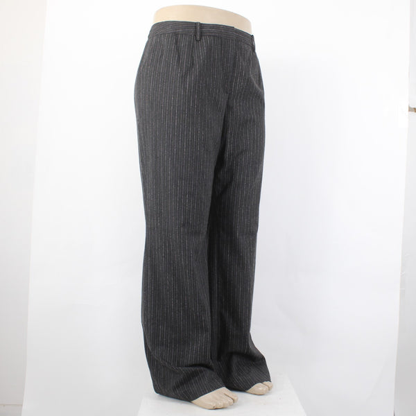 Magaschoni Collection Pant NEW $390 Sz 18 x 34 Charcoal Thistle Melange Pant