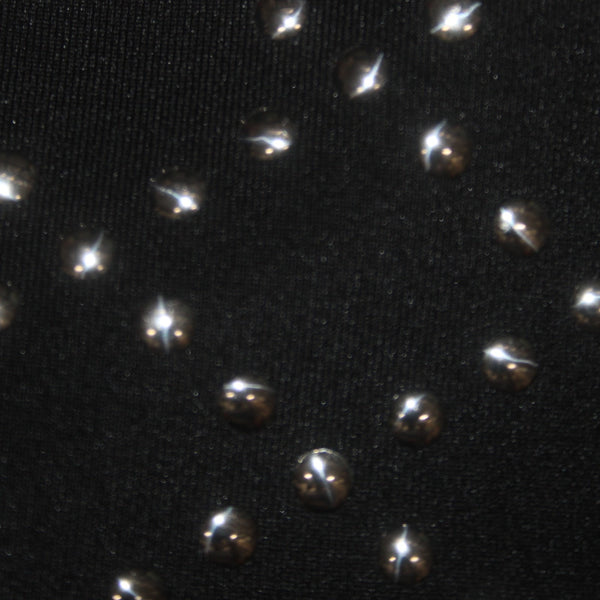 Guess Dress Sz S Black Silver Studded Layered Sleeveless Polyester Spandex Dress