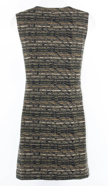 Sanctuary Sz S Brown Tan Green Full Zip Front Polyester Dress
