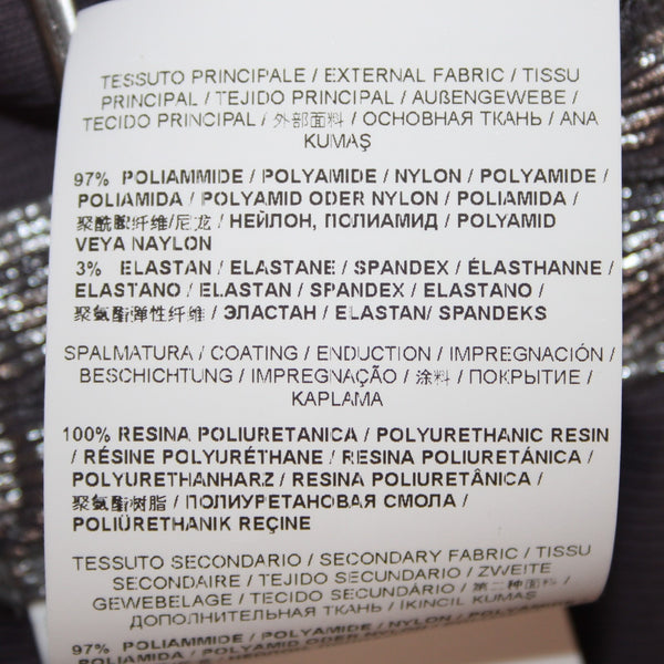 Versace Couture Top NEW $350 Argento Sz S Silver Shimmer Texture Nylon Blend Top