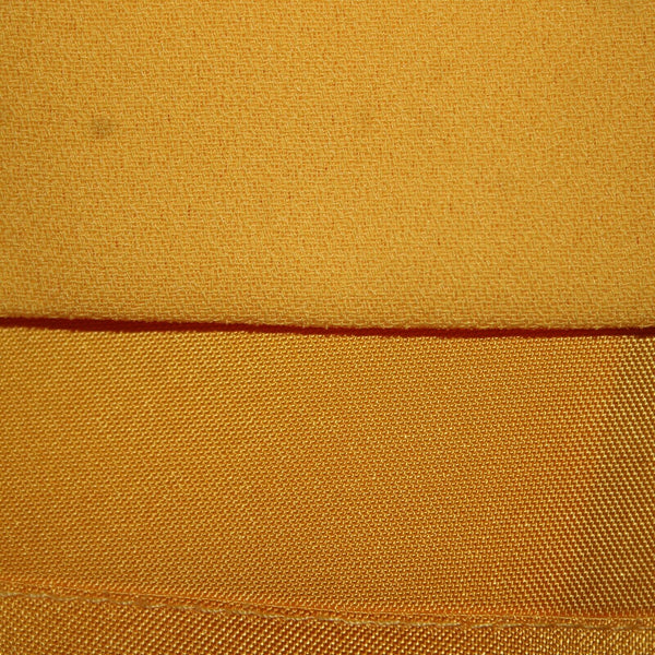 Criscione Sz S Yellow Gathered Elastic Sides Zipper Lined Pencil Skirt