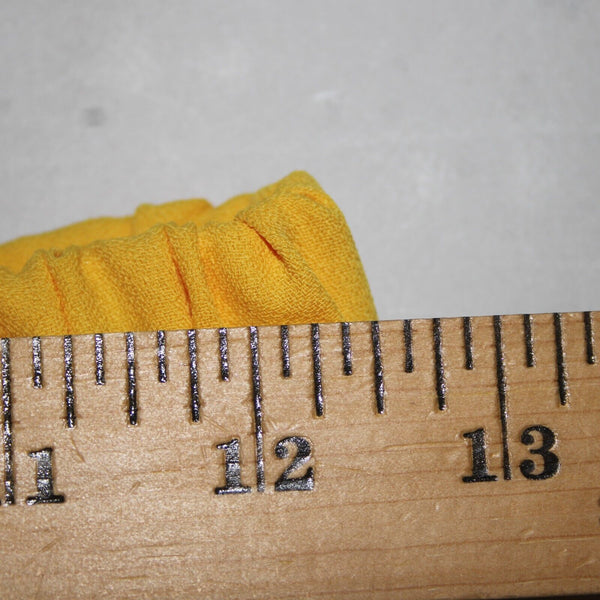 Criscione Sz S Yellow Gathered Elastic Sides Zipper Lined Pencil Skirt