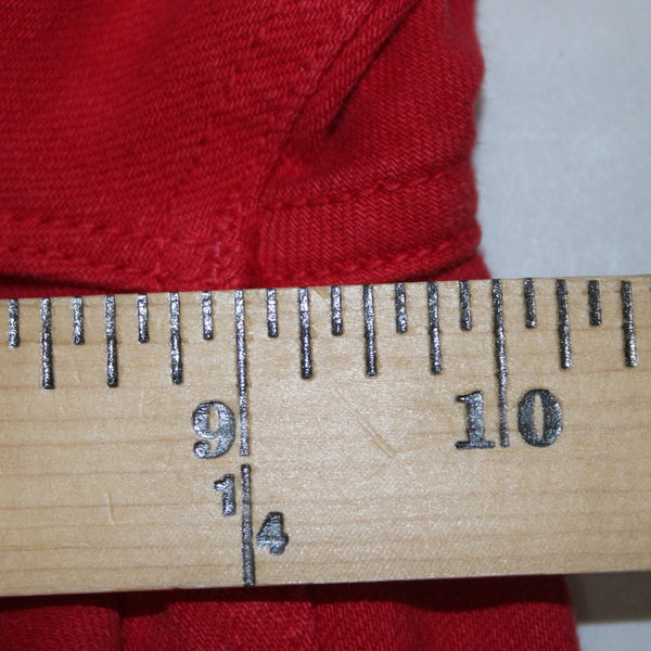 Mother Jeans The Dazzler Ankle Sz 24 x 27 Red Denim Cotton Poly Jeans