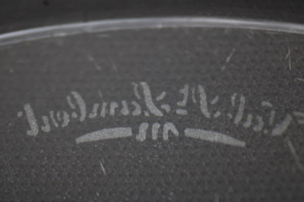 St Lambert Brussels Etched Fruit Crystal 13" Plate