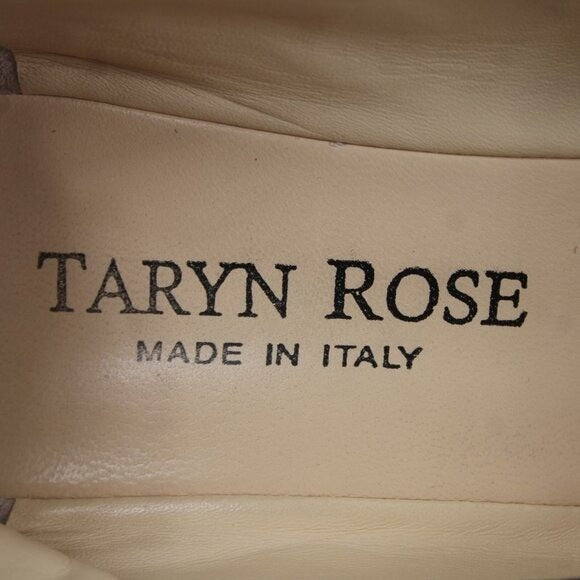 Taryn Rose Kristy Nappa Sz 39.5 M Red Leather Upper Inner 1.25" Wedge Heels
