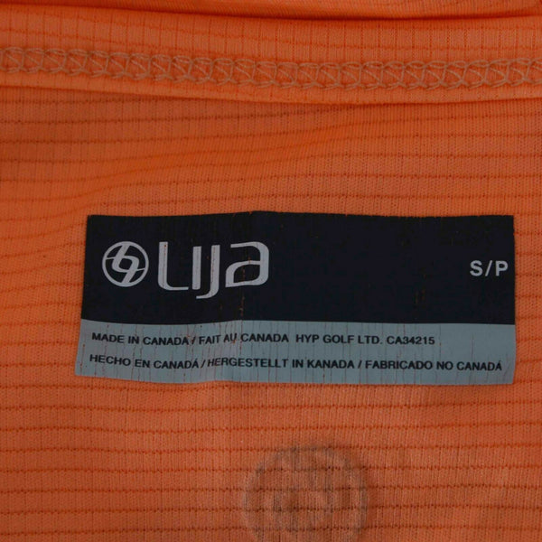 Lija Sz SP Orange Strappy Back 100% Polyester Active Wear Top