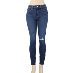 Gap NEW $70 Universal Jegging Sz 26r x 28 Blue Denim Distressed Cotton Jeans
