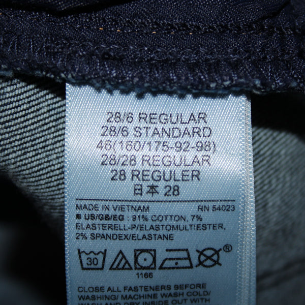 Gap NEW $70 Universal Jegging Sz 26r x 28 Blue Denim Distressed Cotton Jeans